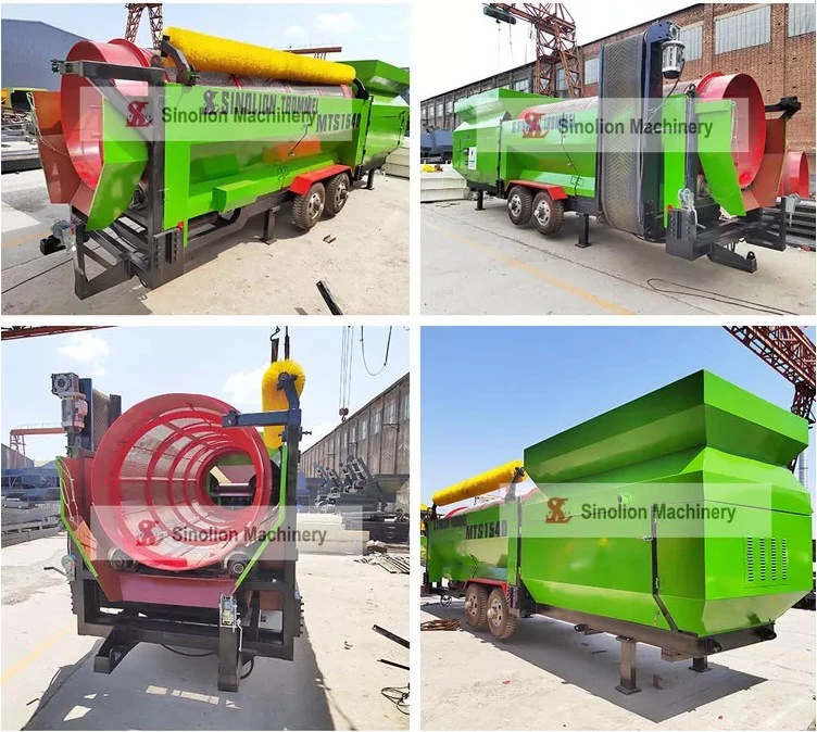 mobile compost trommel screen